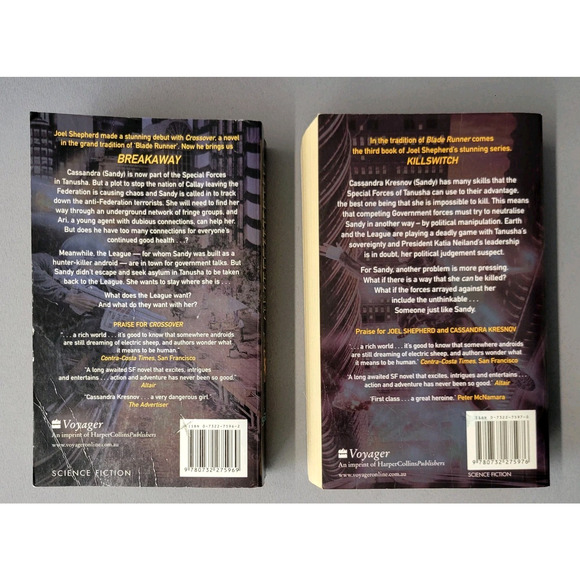 Lot of 2 Joel Shepherd Cassandra Kresnov Novels Book 2 & 3 Breakaway Killswitch - Picture 16 of 16